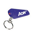 Purple Light Up Whistle Keychain with Red LED